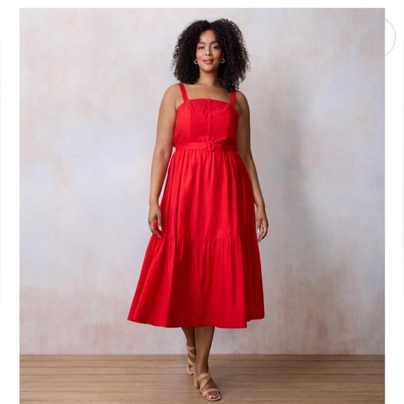 LC Lauren Conrad Dresses & Skirts - LC Lauren Conrad Vibrant Red Sleeveless Dress